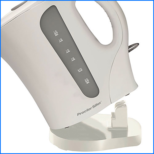 proctor silex 1.7 l cordless kettle