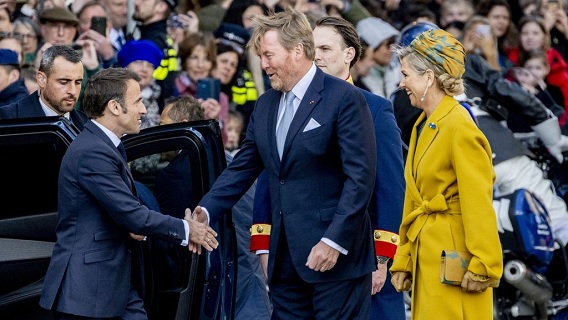 Staatsbezoek Macron aan Nederland begonnen 