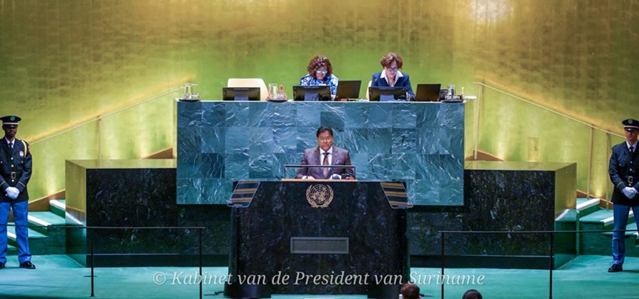 VN: Santokhi roept op tot inclusieve hervormingen en klimaatactie 