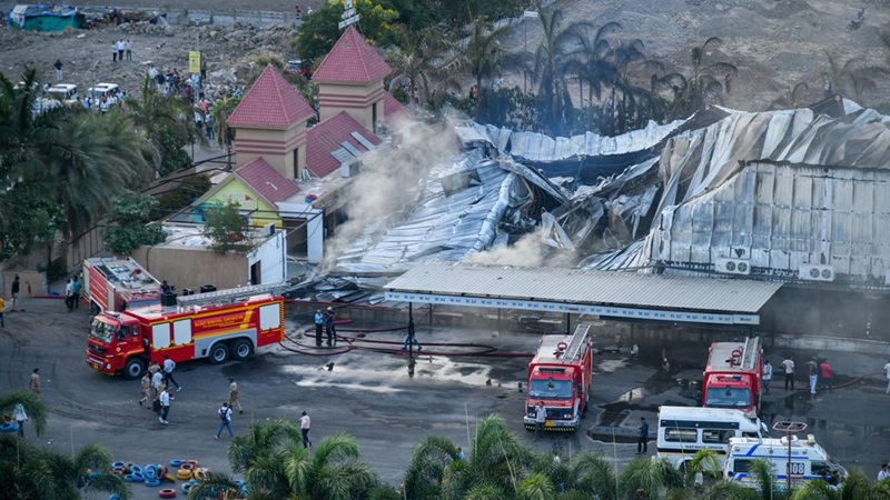 Zeker 27 doden bij grote brand in speelhal India