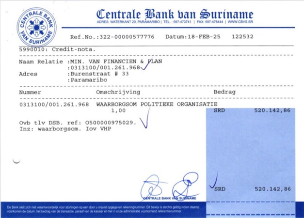 VHP benadrukt: waarborgsom volgens procedure betaald 