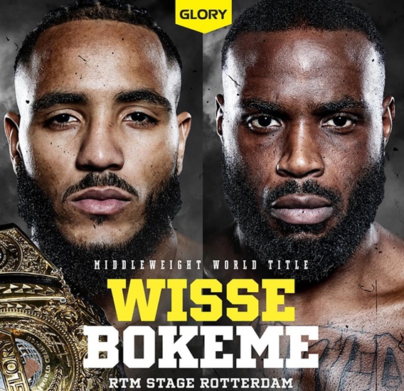 Donovan Wisse op 18 mei tegen Ulrik Bokeme