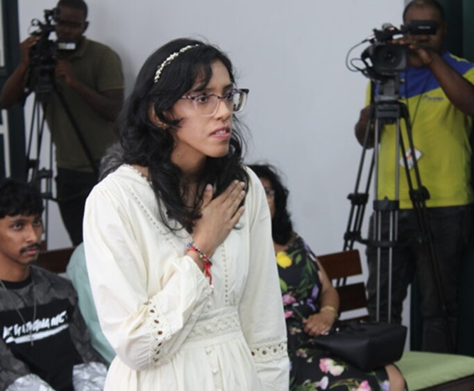 Raveena Baldew beëdigd tot 41ste notaris van Suriname