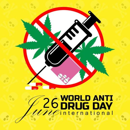 Morgen, 26 juni, Wereld Anti-drugsdag