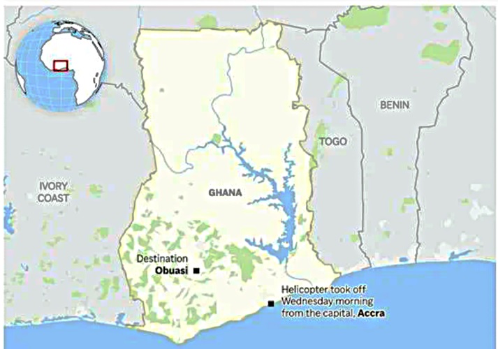 Suriname betuigt medeleven bij helikopterongeval Ghana